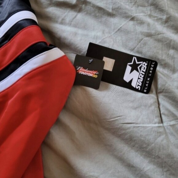 STARTER X Budweiser 50th Anniversary Full Zip Jacket Black Label Red 032026 - Picture 4 of 10